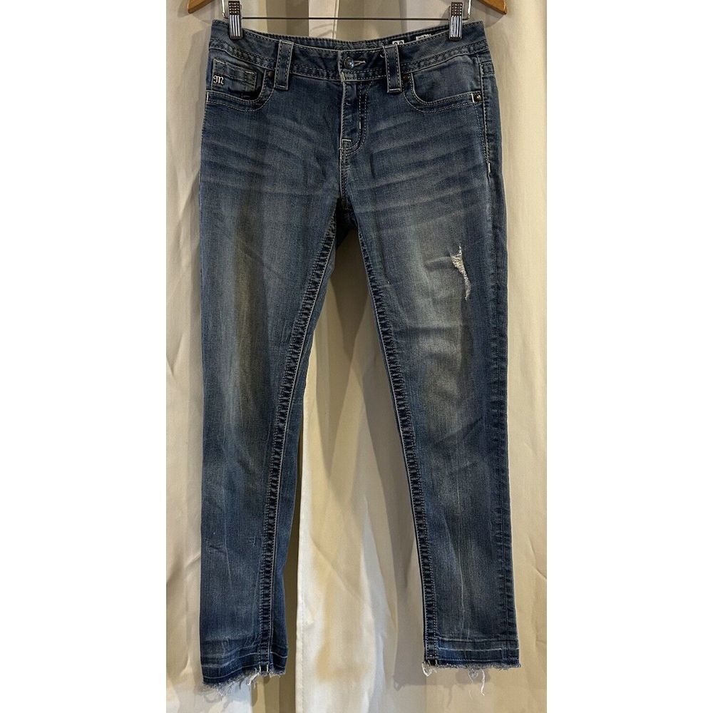 Miss Me Women's Size 28 Light Wash Mid Rise Skinny Denim Jeans